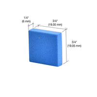 Blue Shipping Pads - 3/4" x 3/4" Non-Adhesive EVA Blue Shipping Pads - 1 Roll of 15,360 Pads